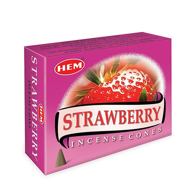 Клубника (Strawberry), благовония HEM, 10 конусов 