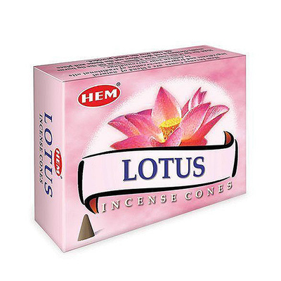 Лотос (Lotus), благовония HEM, 10 конусов 
