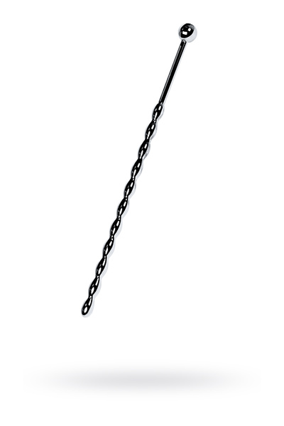 Уретральный плаг-косичка TOYFA Metal длинный, серебряный (Серебристый) 
