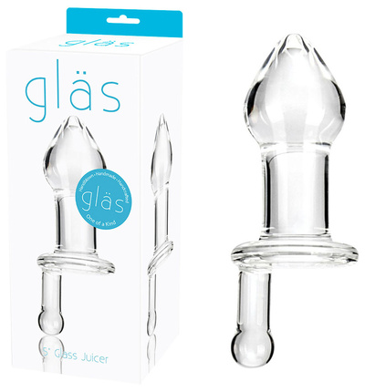 Прозрачный плаг Glas с ручкой 