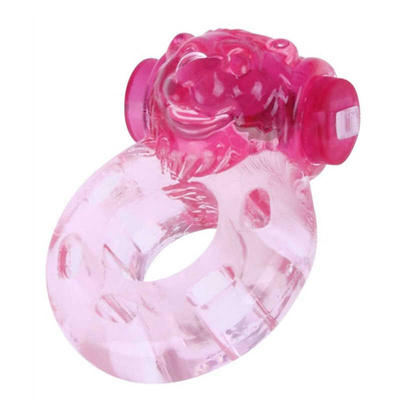 Эрекционное кольцо 4sexdreaM медвежонок 1,5 см (розовый) 