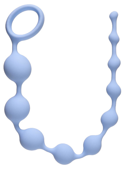 Анальная цепочка long pleasure chain blue 35 см Lola Toys (голубой) 