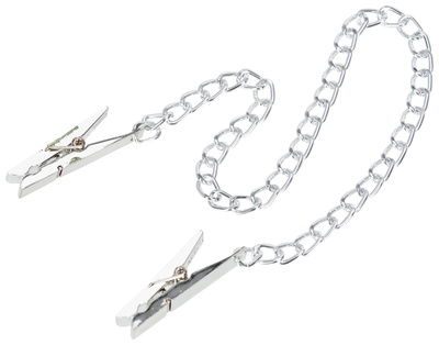 Зажимы для сосков Pipedream Nipple Chain Clips с цепочкой (серебристый) 