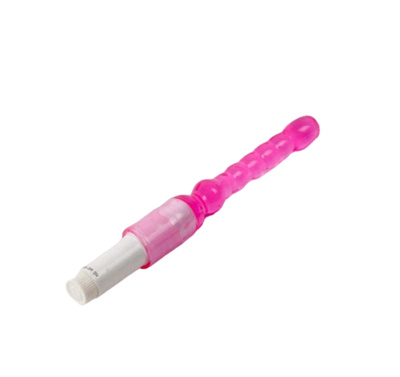 Анальный стимулятор White Label INS47023 с вибрацией розовый 23,5 см (фиолетовый) 