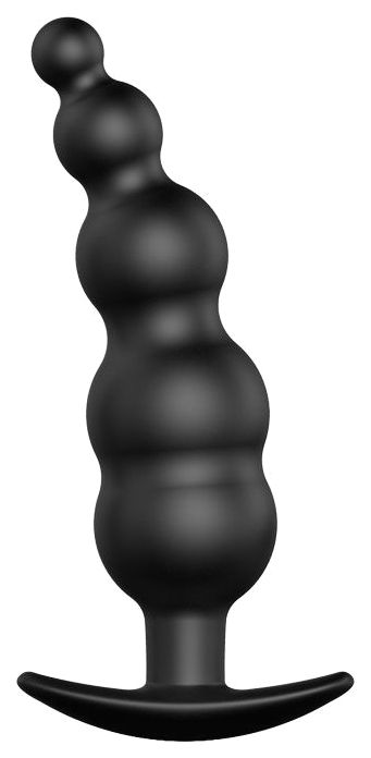Анальный стимулятор в виде ёлочки 11,8 см Baile (черный) 