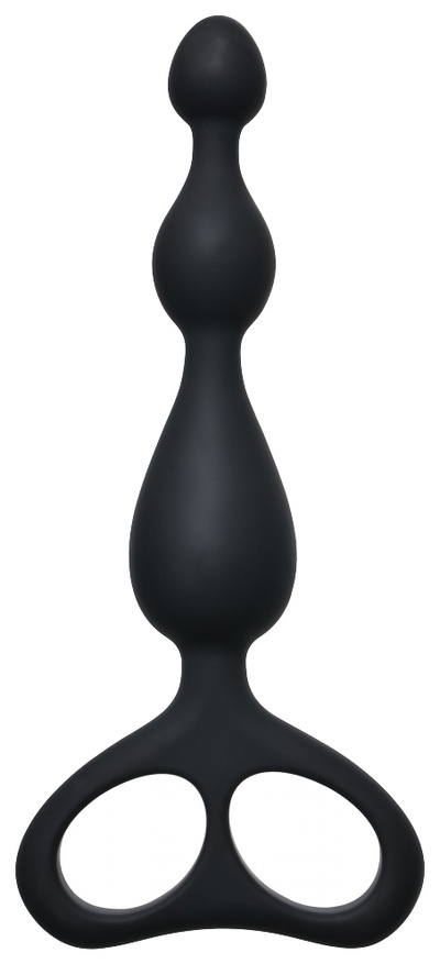 Чёрная анальная цепочка Ultimate Beads 17 см Lola Toys (черный) 