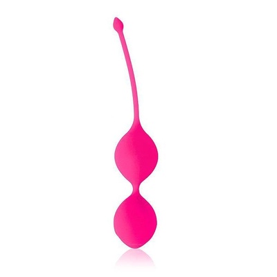Розовые вагинальные шарики Cosmo с хвостиком Bior toys Cosmo с хвостиком для извлечения (розовый) 