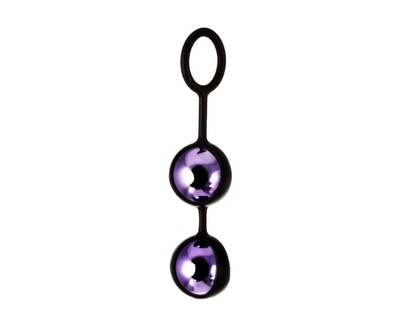 Фиолетово-черная вагинальные шарики A-toys 100321 (фиолетовый; черный) 