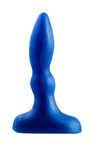 Синий анальный стимулятор Beginners p-spot massager 11 см Lola Toys 
