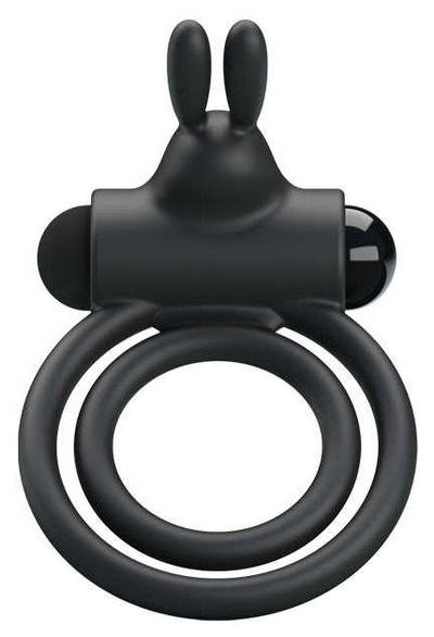 Эрекционное кольцо Osmond с подхватом мошонки Baile (черный) 