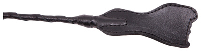 Стек Podium витой короткий с кожаным наконечником в форме ступни 70 см Подиум (черный) 