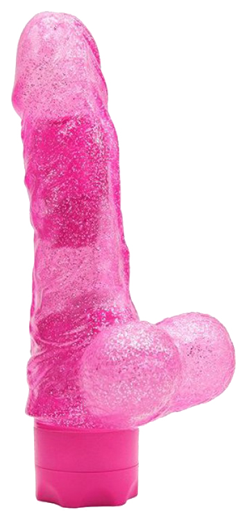 Розовый Вибратор водонепроницаемый JELLY JOY ELASTIC ENIGMA MULTISPEED VIBE 15 см Dream Toys 