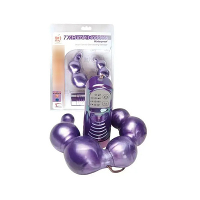 Двусторонний фиолетовый вибромассажёр Purple Goddess Topco Sales 