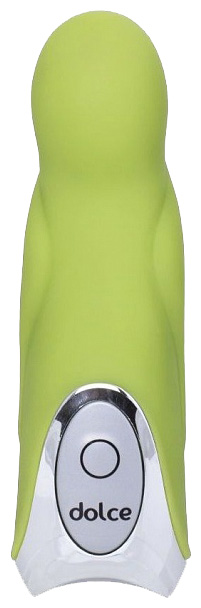 Нежно-зелёный вибратор Dolce Jaxon 12,5 см TOYFA (зеленый) 