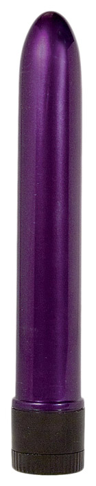 Фиолетовый классический вибратор RETRO ULTRA SLIMLINE 17 см Toy Joy 