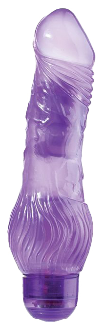 Фиолетовый гелевый вибратор JELLY JOY 7INCH 10 RHYTHMS PURPLE 17,5 см Dream Toys 