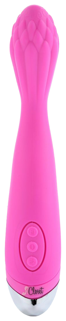 Розовый вибратор для G-стимуляции THE LOUISE 21,6 см Closet Collection 