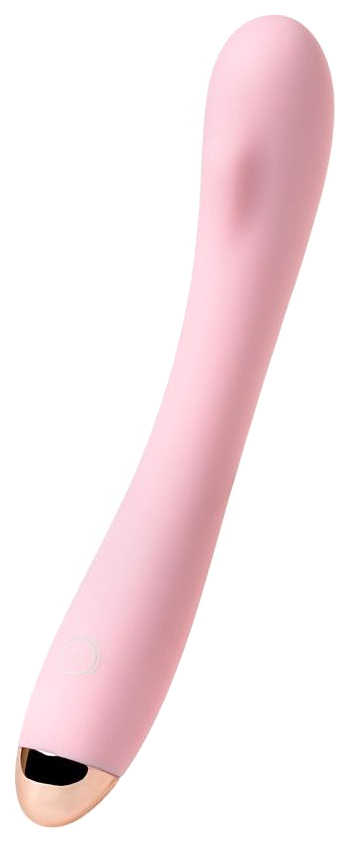 Розовый вибромассажер Eromantica Kristen 22,5 см 