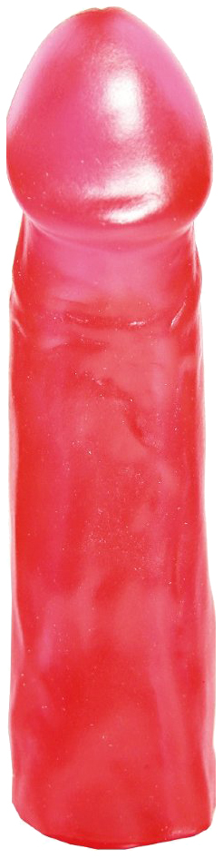 Розовая реалистичная насадка для трусиков с плугом 19,5 см Сумерки Богов (розовый) 