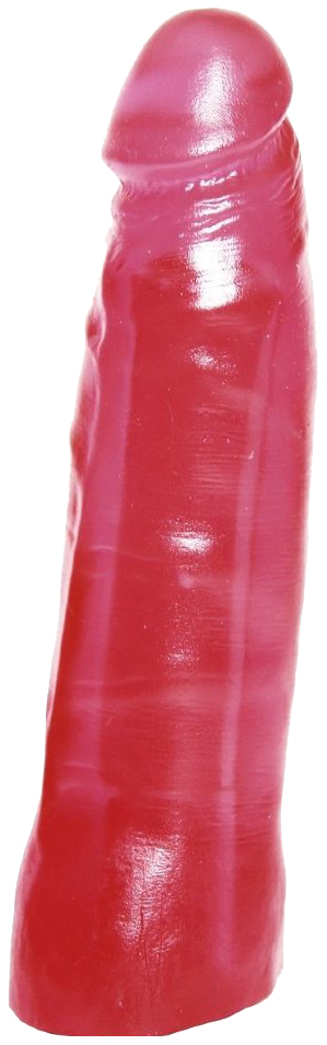 Розовый фаллос-насадка для трусиков с плугом 17 см Сумерки Богов 