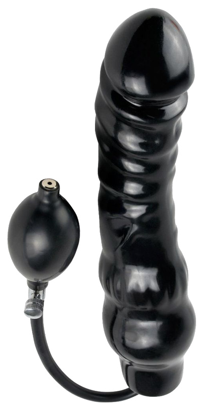 Фаллоимитатор с функцией подкачки Inflatable Ass Blaster 23 см PipeDream (черный) 