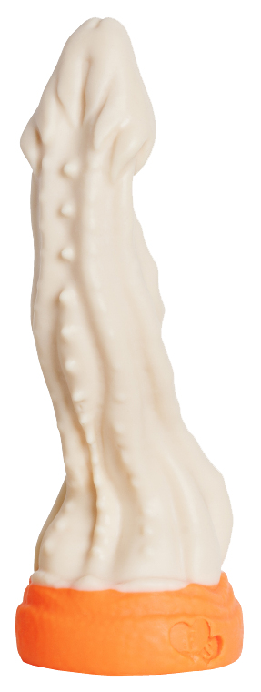 Фантазийный фаллоимитатор Песчаная змея Large 25,5 см Erasexa (белый) 