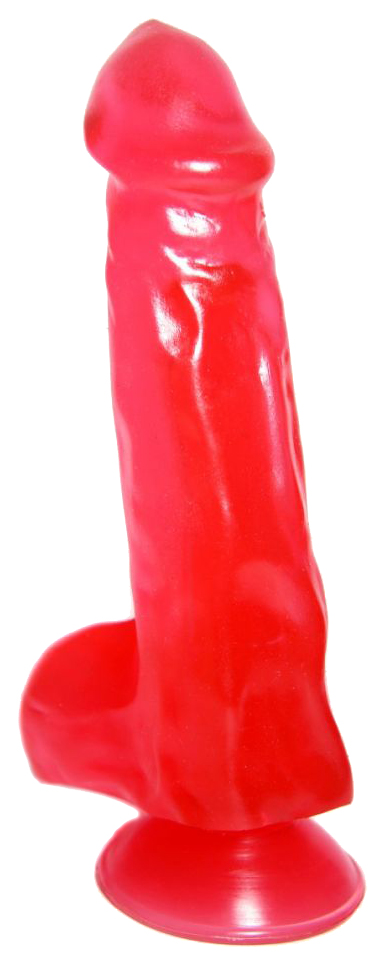 Гелевый фаллоимитатор №26 с присоской 21 см Сумерки Богов (красный) 