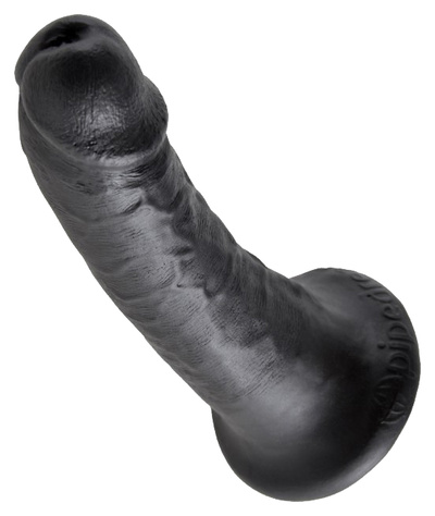 Чёрный фаллоимитатор с присоской 6 Cock 15,2 см PipeDream (черный) 