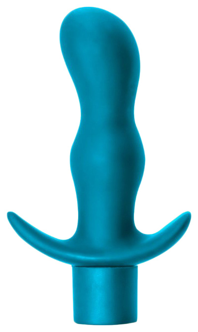 Вибропробка анальная бирюзовая Teaser 12,5 см Lola Toys (голубой) 