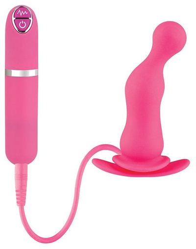 Розовая вибровтулка Dash Butt Plug With Mini Controller II 9 см NMC (розовый) 