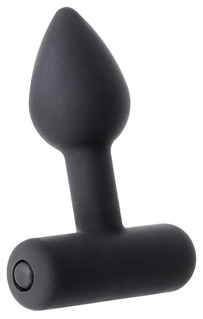 Чёрная анальная мини-вибровтулка Erotist Shaft 7 см (черный) 