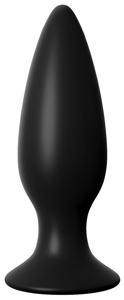 Чёрная большая Вибропробка анальная Large Rechargeable Anal Plug 13,5 см PipeDream (черный) 