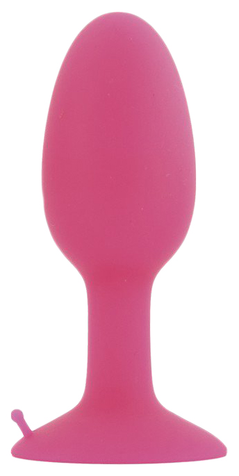 Розовая Анальная пробка со стальным шариком внутри POPO Pleasure 8,5 см TOYFA (розовый) 
