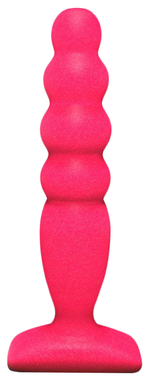 Розовый анальный стимулятор Large Bubble Plug 14,5 см Lola Toys 