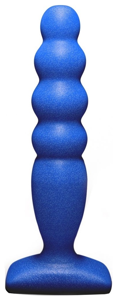 Синий анальный стимулятор Large Bubble Plug 14,5 см Lola Toys 