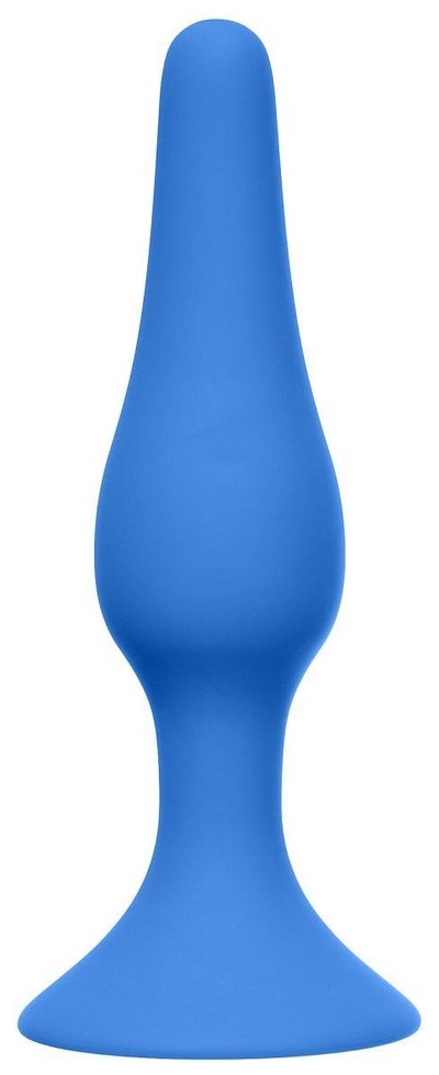 Синяя анальная пробка Slim Anal Plug XL 15,5 см Lola Toys (синий) 