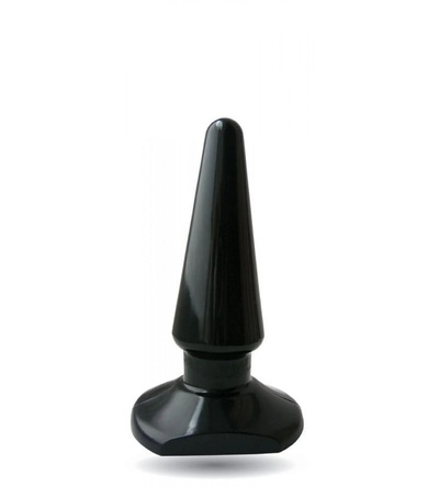 Чёрная анальная пробка ANAL STIMULATOR 7,7 см Bior toys (черный) 