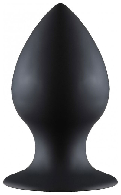 Чёрная анальная пробка Thick Anal Plug Large 11,5 см Lola Toys (черный) 
