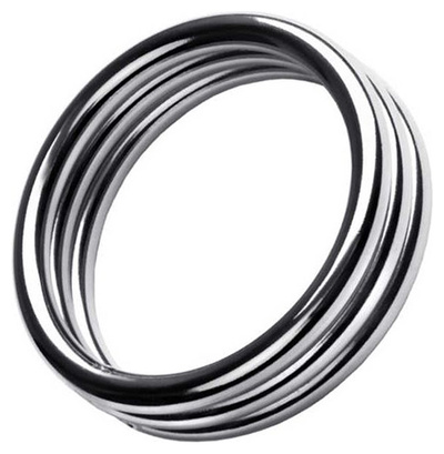 Эрекционное кольцо ToyFa металлическое размер M (серебристый) 