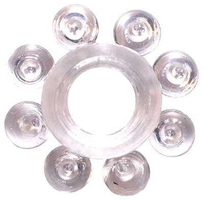 Эрекционное кольцо Lola Toys Rings Bubbles прозрачный 