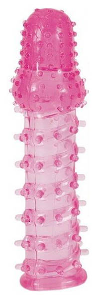 Насадка ToyFa с нежными шипами розовый 13,5 см 
