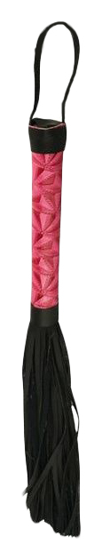 Плеть Erokay Passionate Flogger с розовой рукоятью 39 см EK-3106PNK (розовый; черный) 