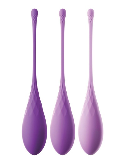 Набор из 3 фиолетовых шариков Кегеля Train-Her Set PipeDream PD4930-12 (фиолетовый) 