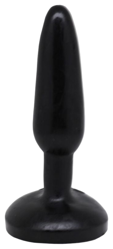 Чёрная анальная гелевая пробка 16 см Eroticon 30143-1 (черный) 