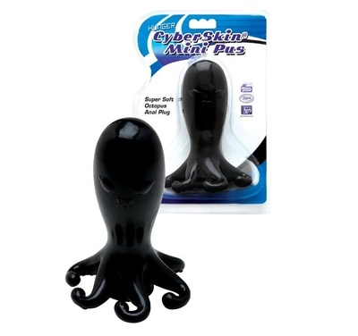 Черная Анальная пробка в виде осьминога 15 см Dream Toys 20332 (черный) 