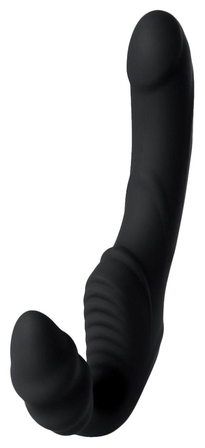Черный безремневой страпон с вибрацией TOYFA 901408-5 